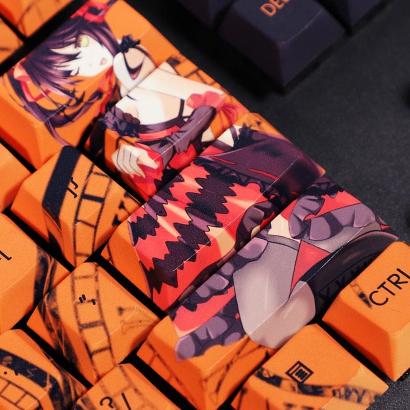 My Anime Keycaps Complete Set Date A Live: Kurumi Tokisaki Black Keycap Set