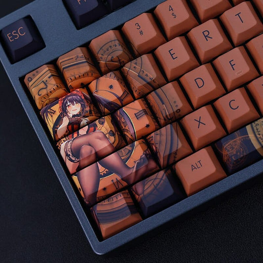 My Anime Keycaps Complete Set Date A Live: Kurumi Tokisaki Orange Keycap Set