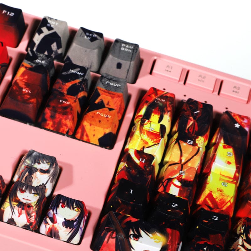 My Anime Keycaps Complete Set Date A Live: Kurumi Tokisaki Red Keycap Set