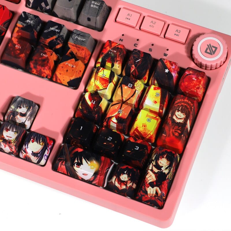 My Anime Keycaps Complete Set Date A Live: Kurumi Tokisaki Red Keycap Set