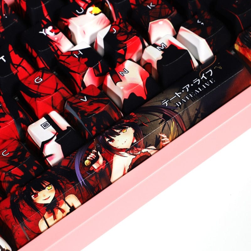 My Anime Keycaps Complete Set Date A Live: Kurumi Tokisaki Red Keycap Set