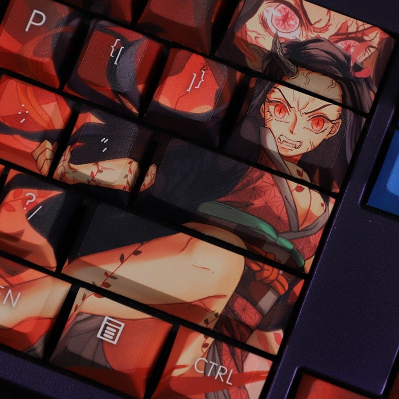 My Anime Keycaps Complete Set Demon Slayer: Nezuko Kamado And Tanjiro Kamado Keycap Set