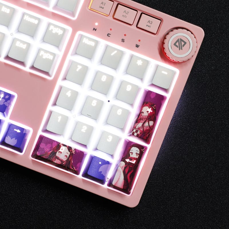 My Anime Keycaps Complete Set Demon Slayer: Nezuko Kamado Backlit Keycap Set
