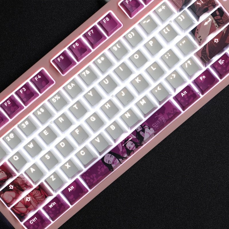 My Anime Keycaps Complete Set Demon Slayer: Nezuko Kamado Backlit Keycap Set