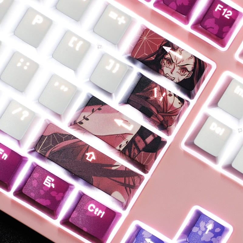 My Anime Keycaps Complete Set Demon Slayer: Nezuko Kamado Backlit Keycap Set
