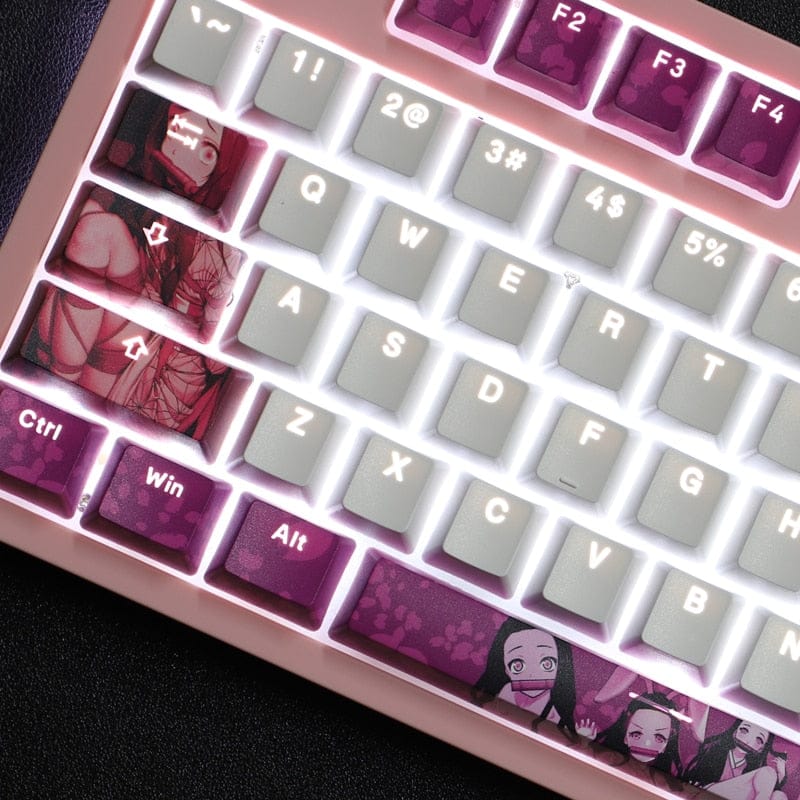 My Anime Keycaps Complete Set Demon Slayer: Nezuko Kamado Backlit Keycap Set