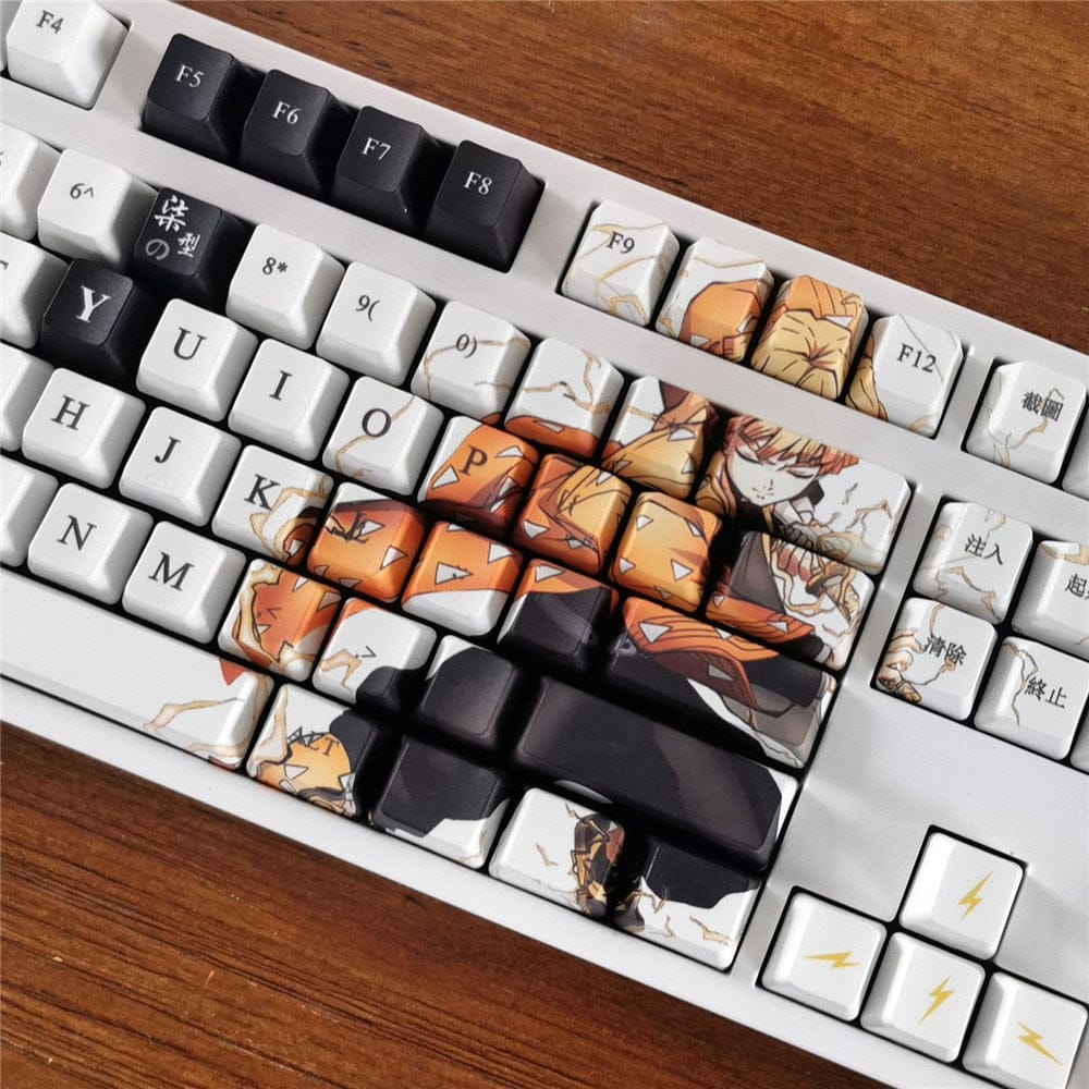 My Anime Keycaps Complete Set Demon Slayer: Zenitsu Agatsuma Keycap Set