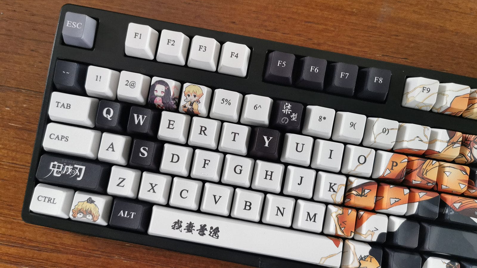 My Anime Keycaps Complete Set Demon Slayer: Zenitsu Agatsuma Keycap Set