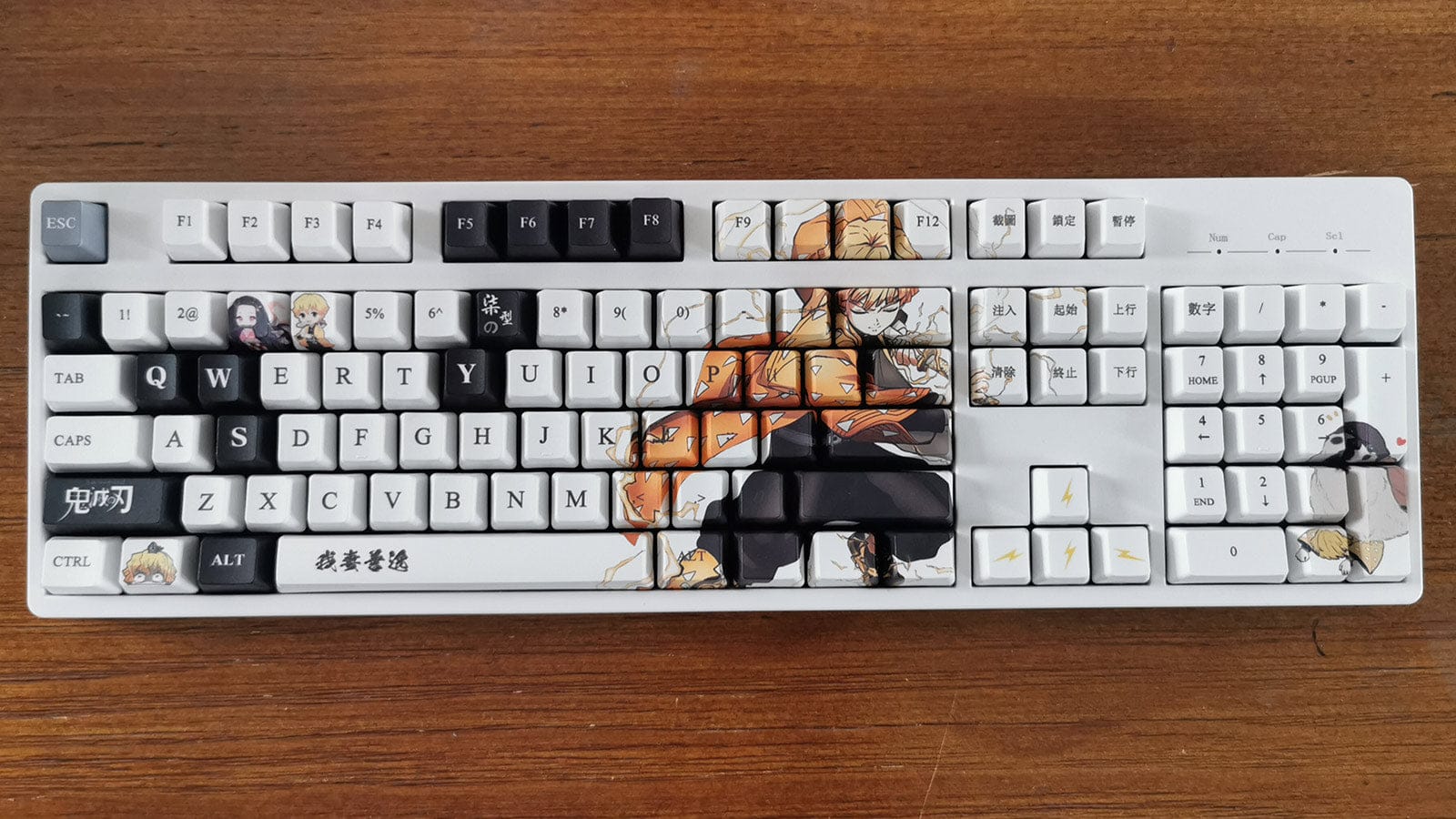My Anime Keycaps Complete Set Demon Slayer: Zenitsu Agatsuma Keycap Set
