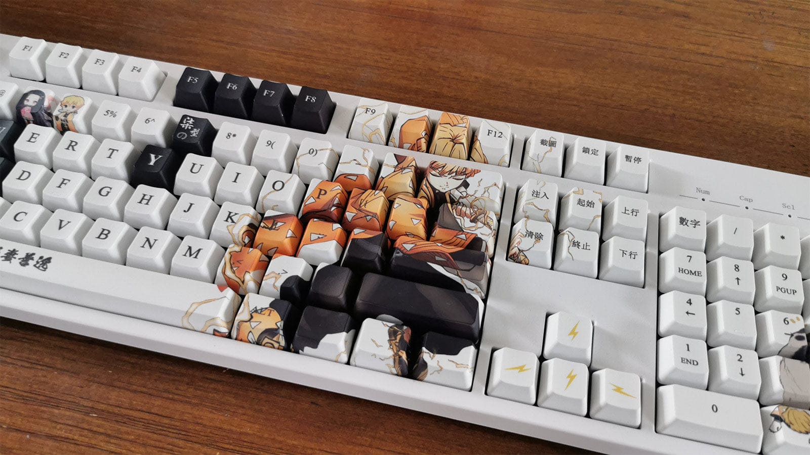 My Anime Keycaps Complete Set Demon Slayer: Zenitsu Agatsuma Keycap Set