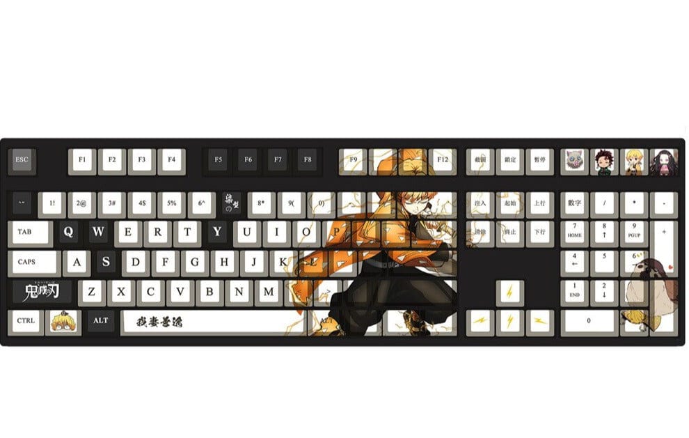 My Anime Keycaps Complete Set Demon Slayer: Zenitsu Agatsuma Keycap Set