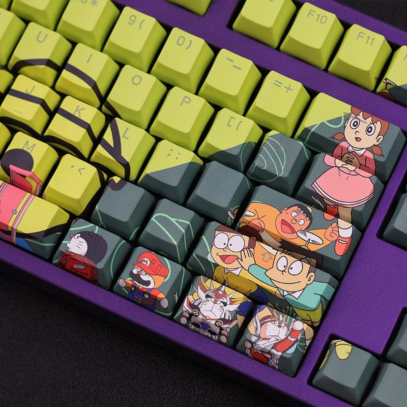 My Anime Keycaps Complete Set Doraemon: Backlit Keycap Set