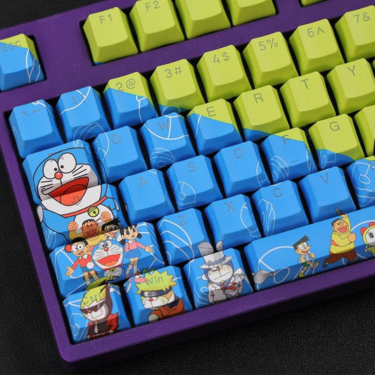My Anime Keycaps Complete Set Doraemon: Backlit Keycap Set