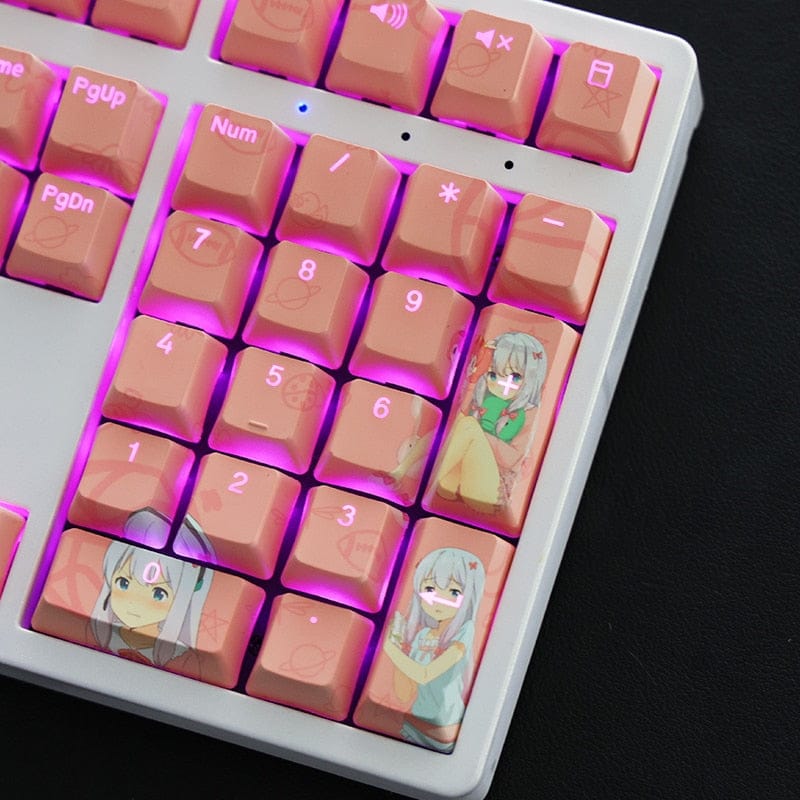 My Anime Keycaps Complete Set Eromanga Sensei: Sagiri Izumi Backlit Keycap Set