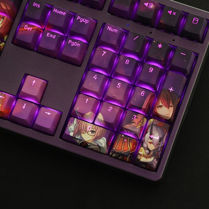 My Anime Keycaps Complete Set Fate: Saber Backlit Keycap Set