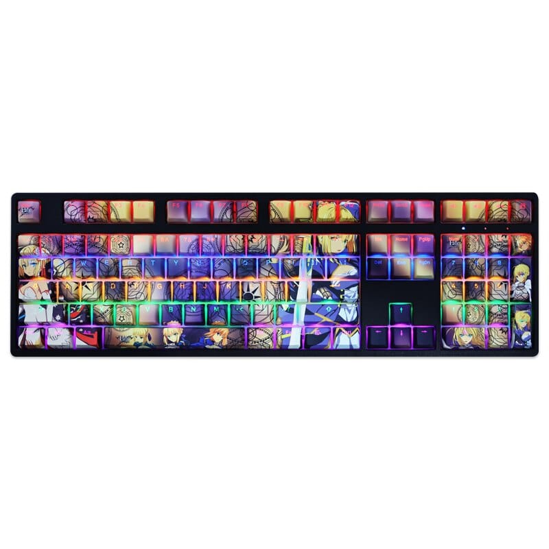 My Anime Keycaps Complete Set Fate: Saber Backlit OEM Keycap Set