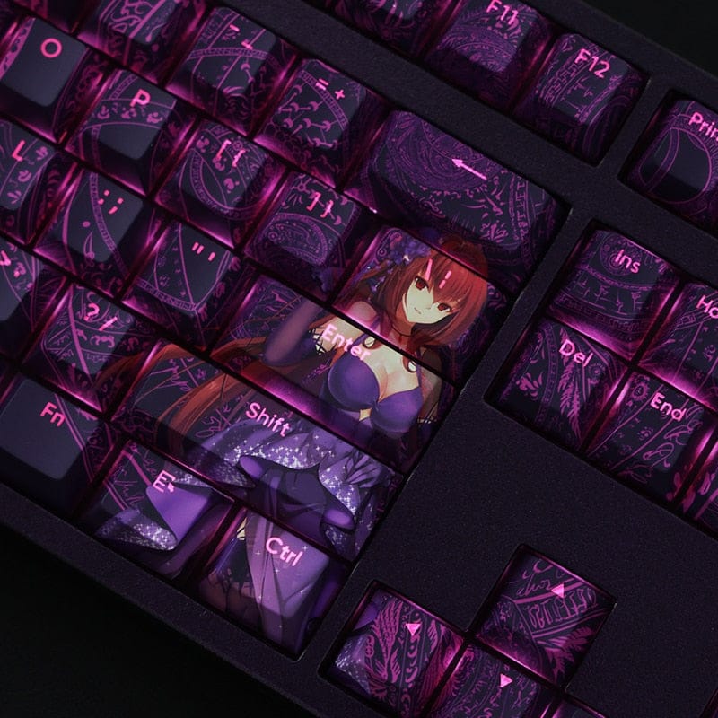 My Anime Keycaps Complete Set Fate: Scathach Backlit Keycap Set