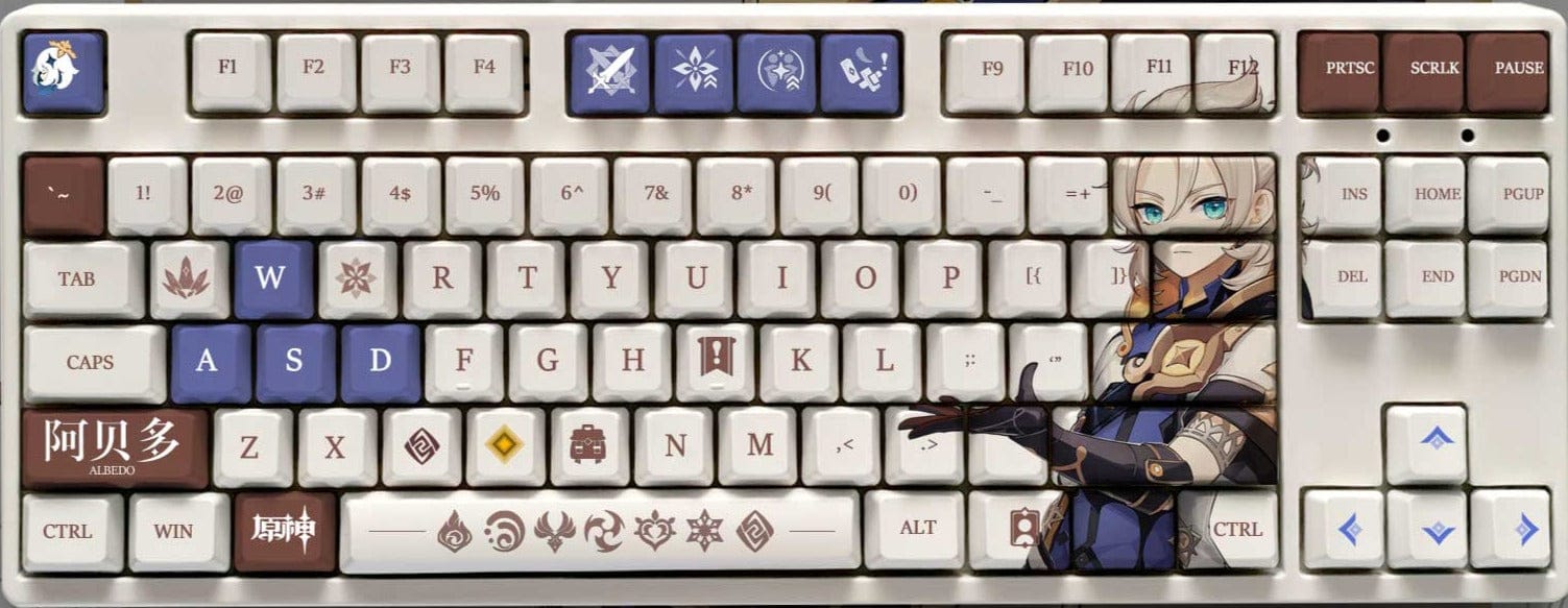 My Anime Keycaps Complete Set Genshin Impact: Albedo OEM Keycap Set