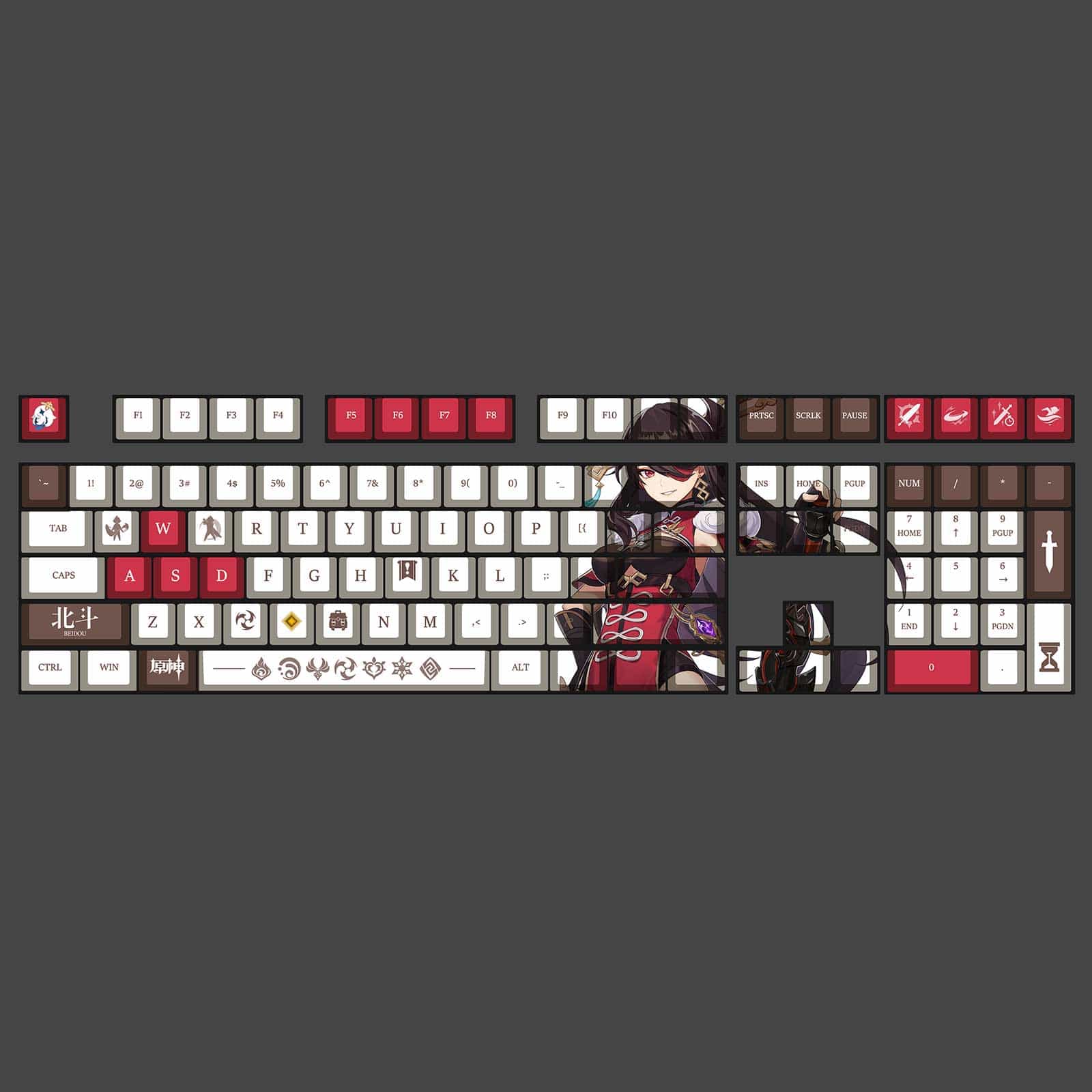 My Anime Keycaps Complete Set Genshin Impact: Beidou OEM Keycap Set