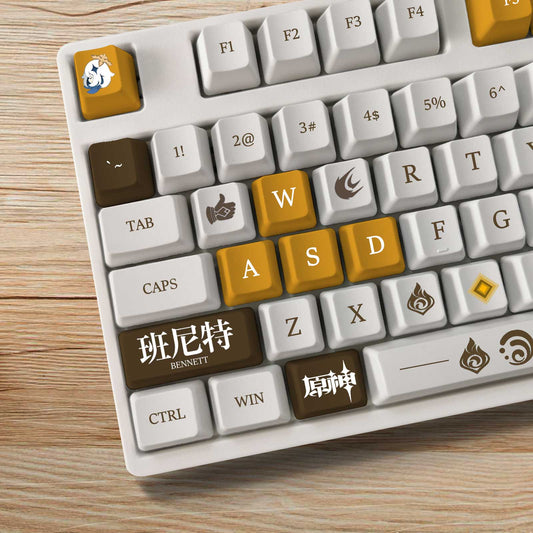 My Anime Keycaps Complete Set Genshin Impact: Bennett OEM Keycap Set