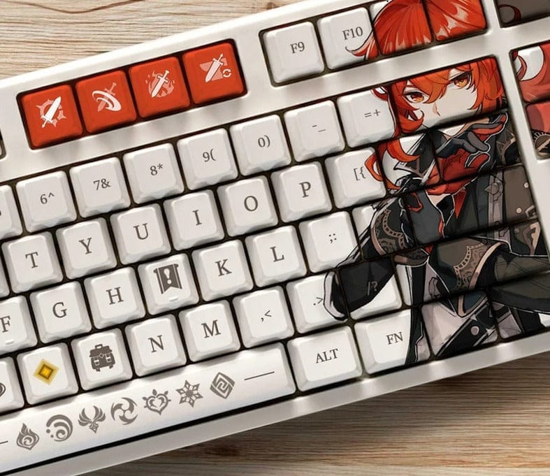 My Anime Keycaps Complete Set Genshin Impact: Diluc OEM Keycap Set