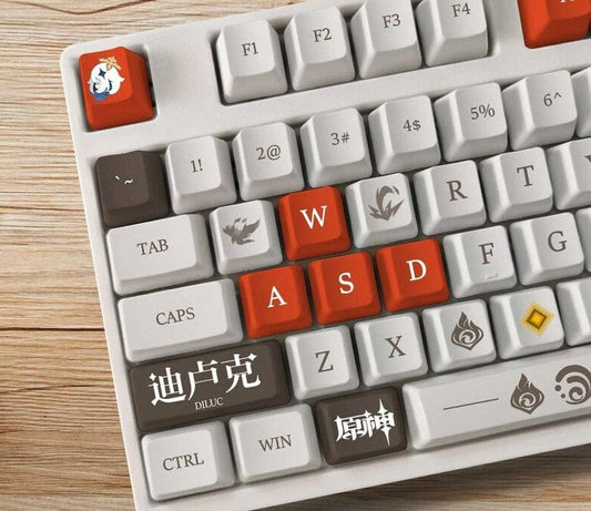 My Anime Keycaps Complete Set Genshin Impact: Diluc OEM Keycap Set