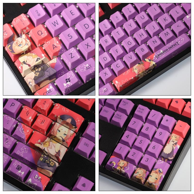 My Anime Keycaps Complete Set Genshin Impact: Diona Keycap Set