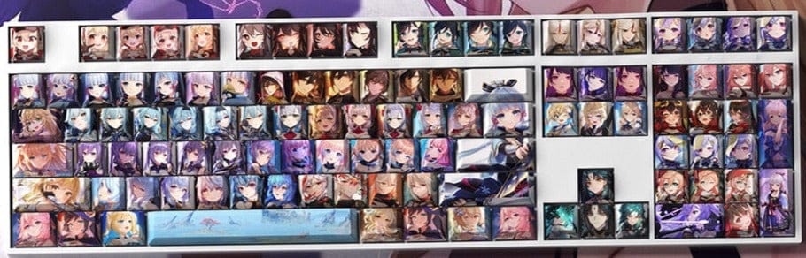 My Anime Keycaps Complete Set Genshin Impact: Female Keycap Set