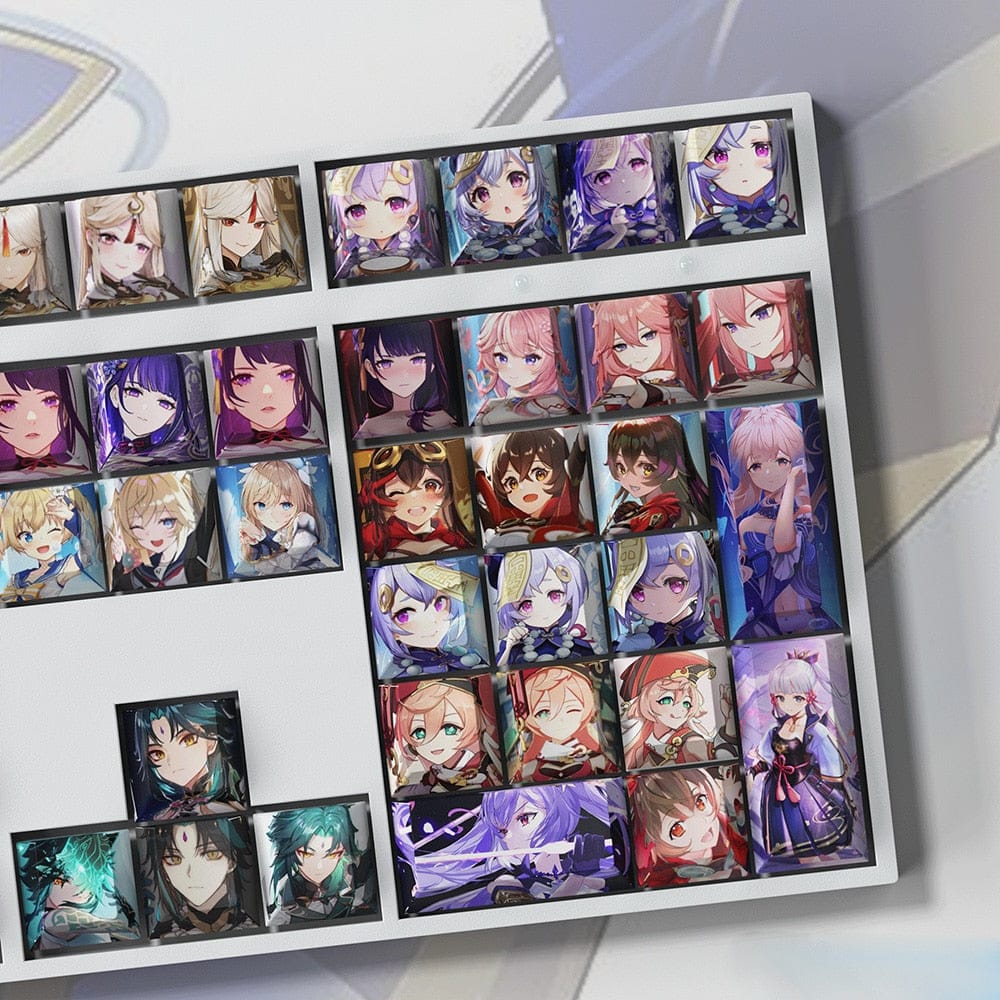 My Anime Keycaps Complete Set Genshin Impact: Female Keycap Set