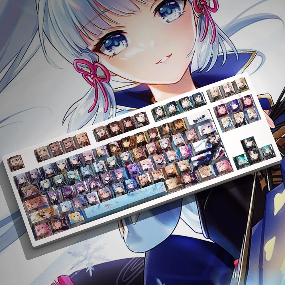 My Anime Keycaps Complete Set Genshin Impact: Female Keycap Set