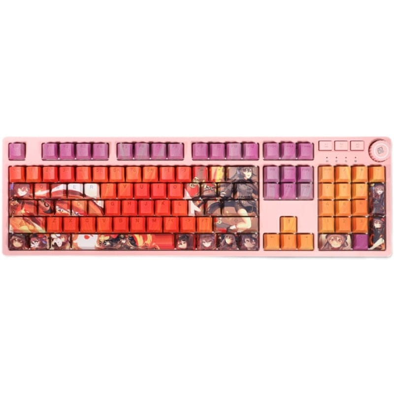 My Anime Keycaps Complete Set Genshin Impact: Hu Tao Backlit Red Keycap Set