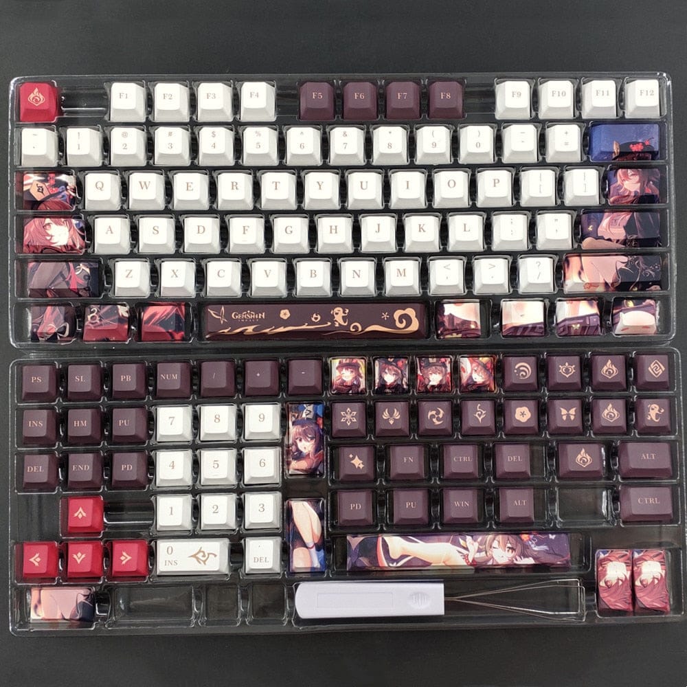 My Anime Keycaps Complete Set Genshin Impact: Hu Tao Brown Keycap Set