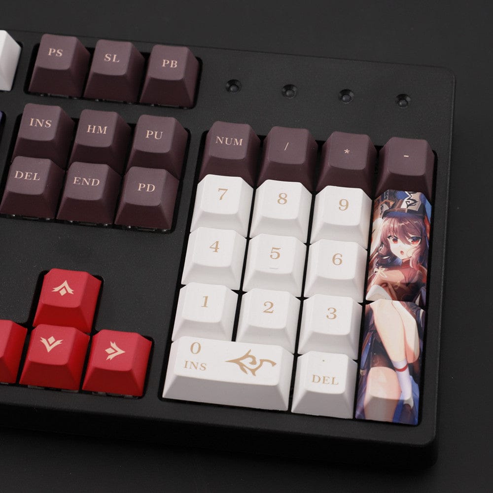 My Anime Keycaps Complete Set Genshin Impact: Hu Tao Brown Keycap Set