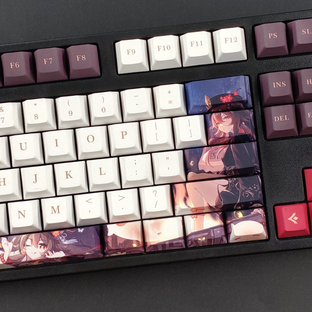 My Anime Keycaps Complete Set Genshin Impact: Hu Tao Brown Keycap Set