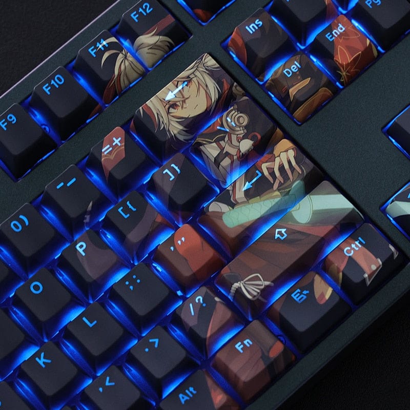 My Anime Keycaps Complete Set Genshin Impact: Kaedehara Kazuha Backlit Keycap Set