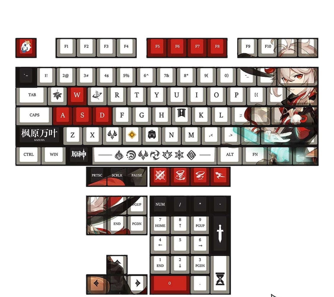 My Anime Keycaps Complete Set Genshin Impact: Kaedehara Kazuha OEM Keycap Set