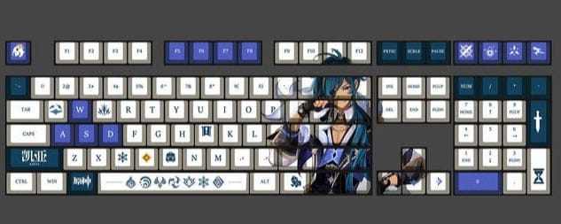 My Anime Keycaps Complete Set Genshin Impact: Kaeya OEM Keycap Set