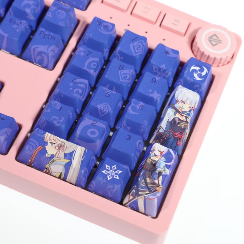 My Anime Keycaps Complete Set Genshin Impact: Kamisato Ayaka Backlit Keycap Set