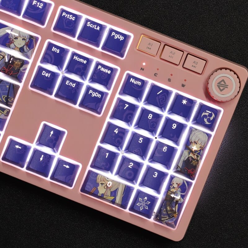 My Anime Keycaps Complete Set Genshin Impact: Kamisato Ayaka Backlit Keycap Set