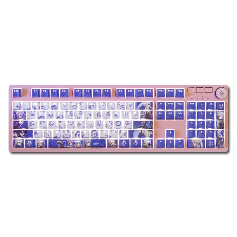 My Anime Keycaps Complete Set Genshin Impact: Kamisato Ayaka Backlit Keycap Set