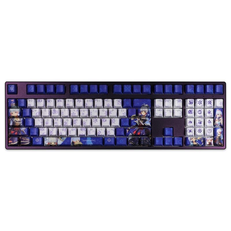 My Anime Keycaps Complete Set Genshin Impact: Kamisato Ayaka Blue Backlit Keycap Set