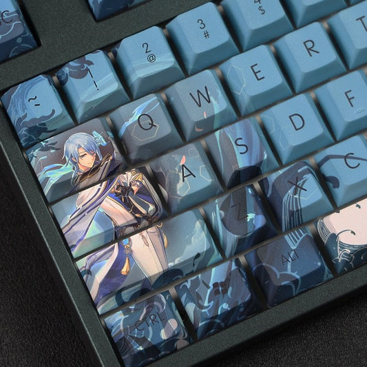 My Anime Keycaps Complete Set Genshin Impact: Kamisato Ayato Keycap Set