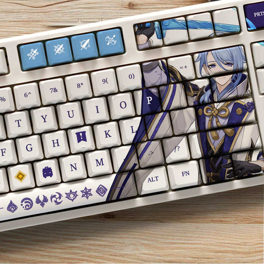 My Anime Keycaps Complete Set Genshin Impact: Kamisato Ayato OEM Keycap Set
