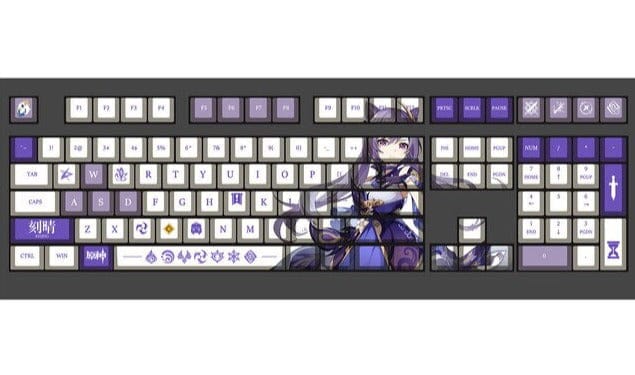 My Anime Keycaps Complete Set Genshin Impact: Keqing OEM Keycap Set