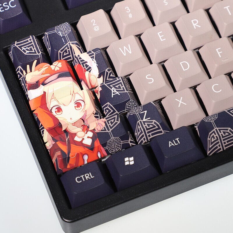 My Anime Keycaps Complete Set Genshin Impact: Klee Black Keycap Set