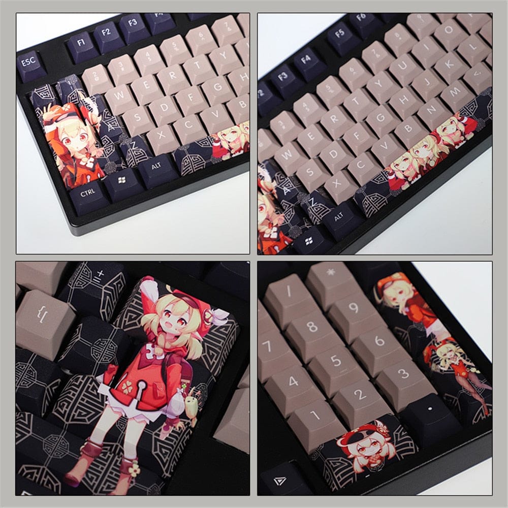 My Anime Keycaps Complete Set Genshin Impact: Klee Black Keycap Set