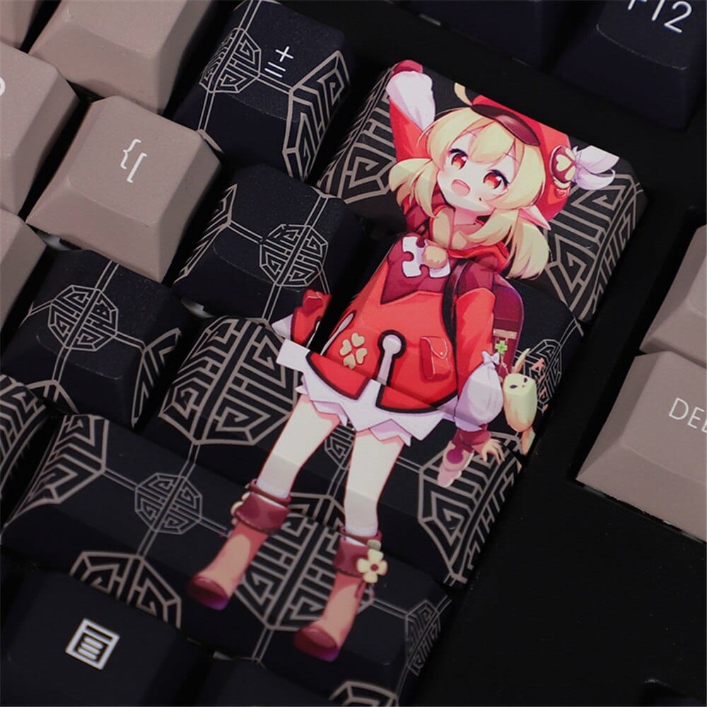 My Anime Keycaps Complete Set Genshin Impact: Klee Black Keycap Set