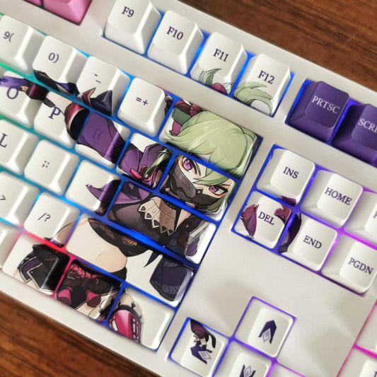 My Anime Keycaps Complete Set Genshin Impact: Kuki Shinobu OEM Keycap Set