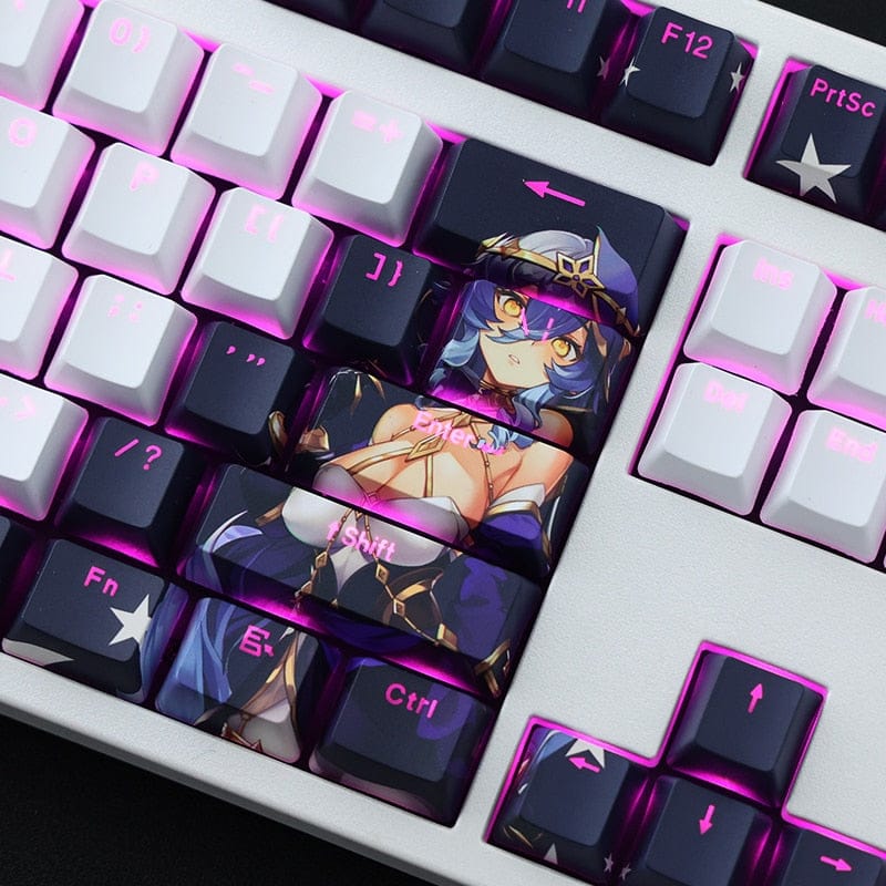 My Anime Keycaps Complete Set Genshin Impact: Layla Backlit Keycap Set