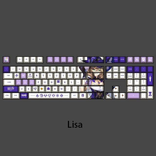 My Anime Keycaps Complete Set Genshin Impact: Lisa OEM Keycap Set